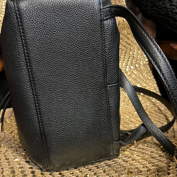 Kate Spade Black Pebbled Leather Backpack - Picture 8 of 11